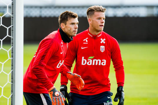 Goalkeeper Rune Almenning Jarstein and goalkeeper Ørjan