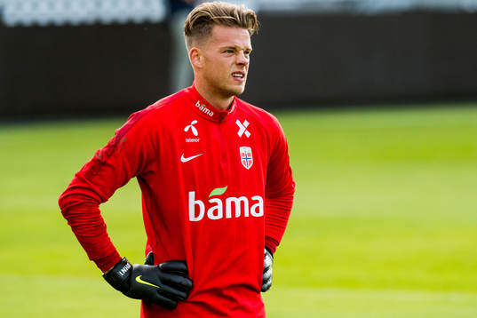 Goalkeeper Ørjan Håskjold Nyland of Norway