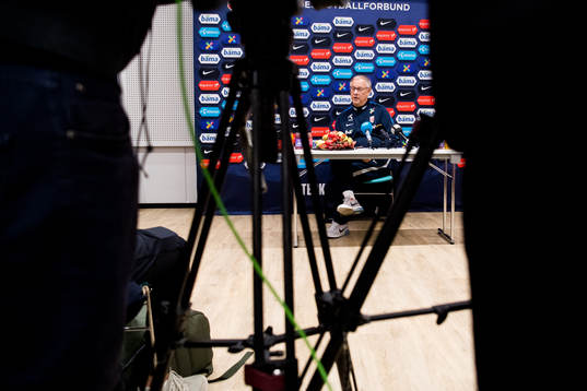 Lars Lagerbäck, head coach of Norway