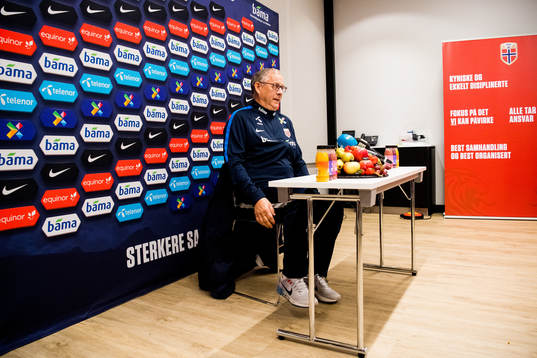 Lars Lagerbäck, head coach of Norway
