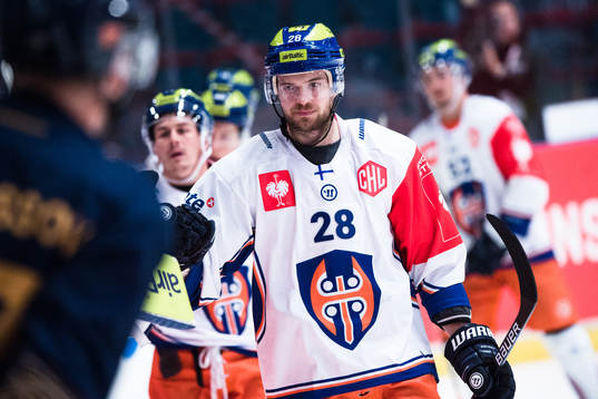 Jarkko Malinen of Tappara celebrate the 1-3 goal