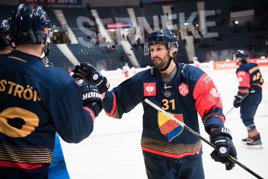 Dick Axelsson of Djurgården celebrates