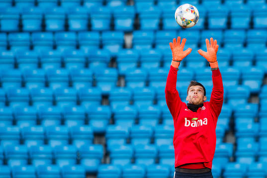 Goalkeeper Rune Almenning Jarstein of Norway