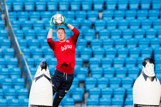 Goalkeeper Eirik Holmen Johansen of Norway