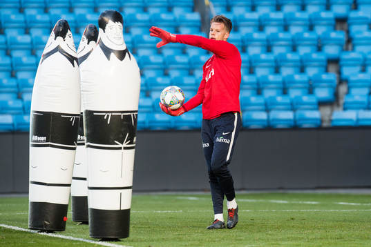 Goalkeeper Ørjan Håskjold Nyland of Norway