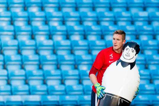 Goalkeeper Eirik Holmen Johansen of Norway