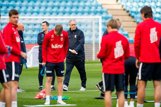 Lars Lagerbäck, head coach of Norway