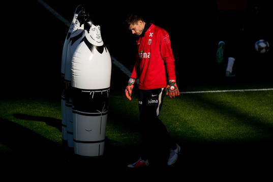 Goalkeeper Rune Almenning Jarstein of Norway