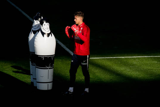 Goalkeeper Ørjan Håskjold Nyland of Norway