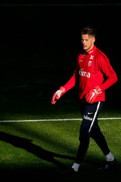 Goalkeeper Ørjan Håskjold Nyland of Norway