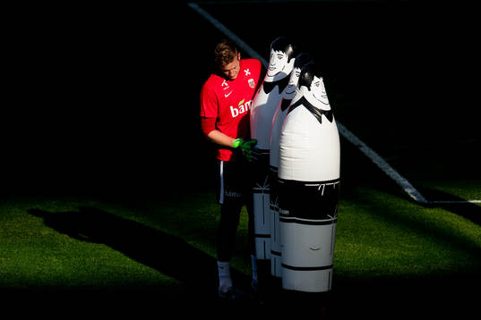 Goalkeeper Eirik Holmen Johansen of Norway