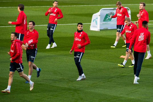 Even Hovland, Mohamed Elyounoussi and Jonas Svensson of