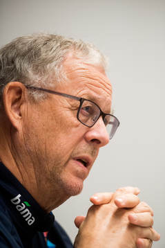 Lars Lagerbäck, head coach of Norway