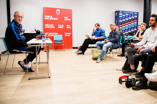 Lars Lagerbäck, head coach of Norway