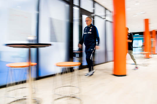 Lars Lagerbäck, head coach of Norway