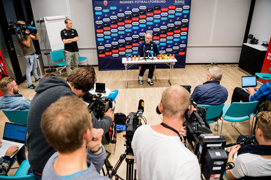 Lars Lagerbäck, head coach of Norway