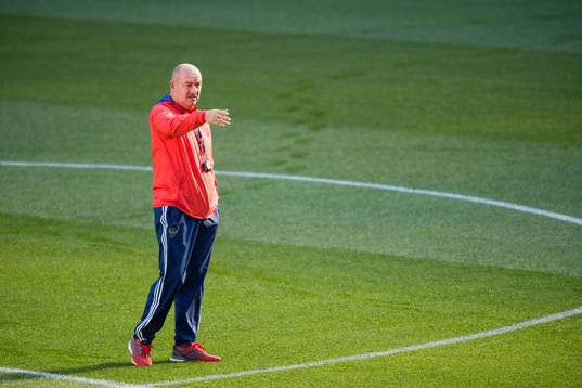 Head coach Stanislav Cherchesov of Russia