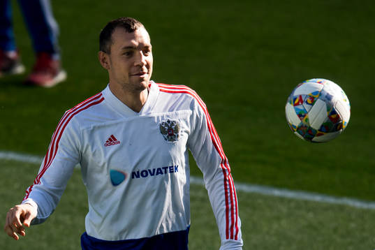 Artem Dzyuba of Russia