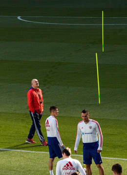 Head coach Stanislav Cherchesov of Russia