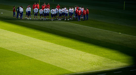 Players and staff of Russia