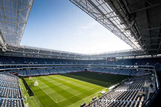 General view of Kaliningrad Stadium prior a training