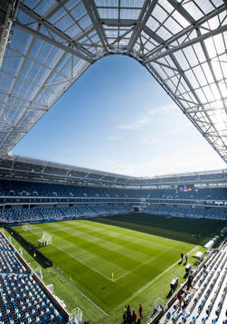 General view of Kaliningrad Stadium prior a training