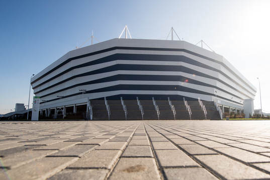 General view of Kaliningrad Stadium prior a training