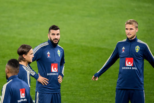 Kristoffer Olsson, Mikael Ishak and Sebastian Andersson of