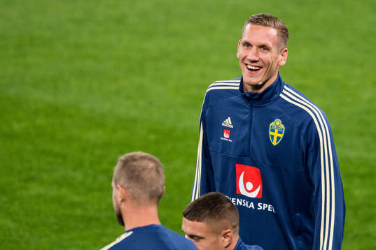 Goalkeeper Robin Olsen of Sweden