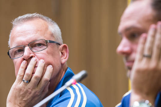 Head coach Janne Andersson of Sweden