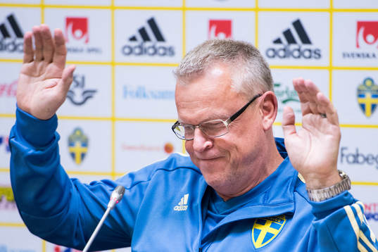 Head coach Janne Andersson of Sweden