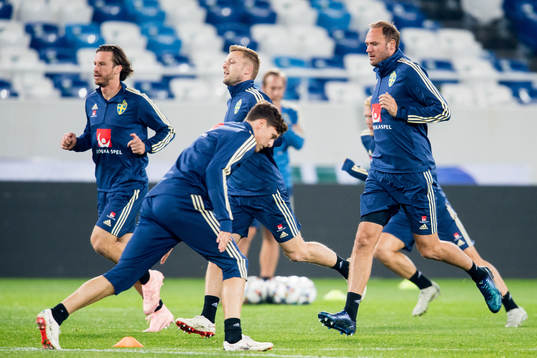 Gustav Svensson, Sebastian Larsson and Andreas Granqvist of