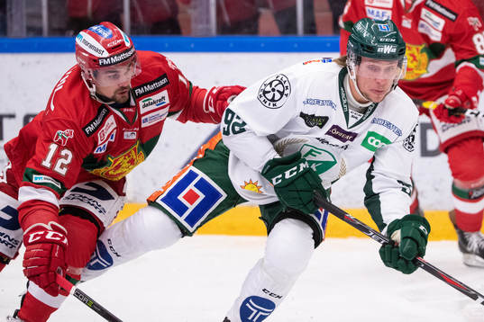 Moras Kevin Gagné och Färjestads Jesper Olofsson