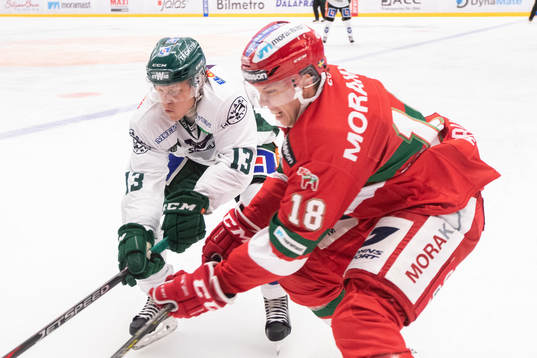 Färjestads Daniel Viksten och Moras Emil Aronsson