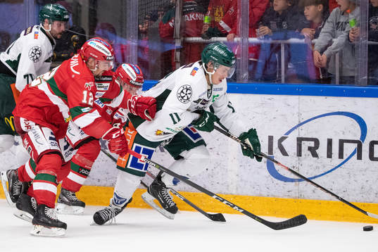 Moras Kevin Gagné och Färjestads Joakim Nygård