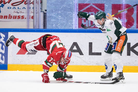 Moras Michael Keränen och Färjestads Johan Ivarsson