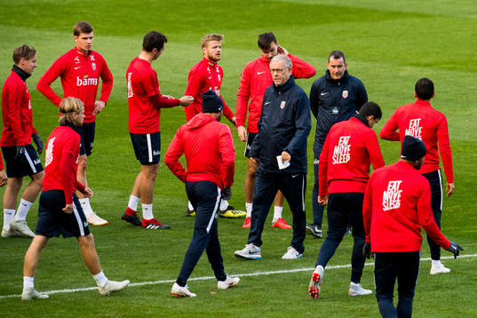 Stefan Johansen, Alexander Sørloth, Fredrik Midtsjø and