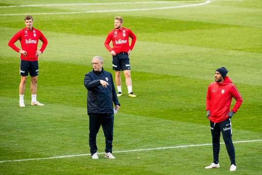 Alexander Sørloth, Lars Lagerbäck, head coach of Norway,