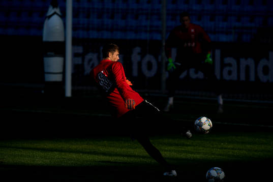Goalkeeper Rune Almenning Jarstein of Norway