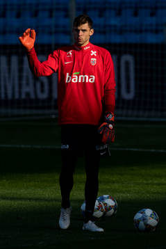 Goalkeeper Rune Almenning Jarstein of Norway