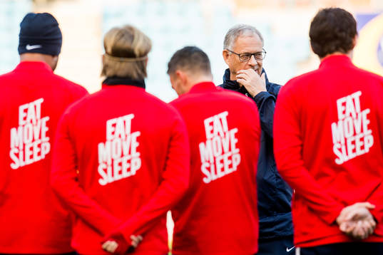 Lars Lagerbäck, head coach of Norway