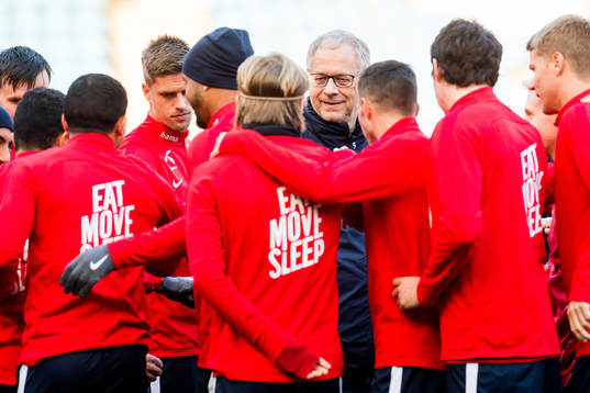 Lars Lagerbäck, head coach of Norway