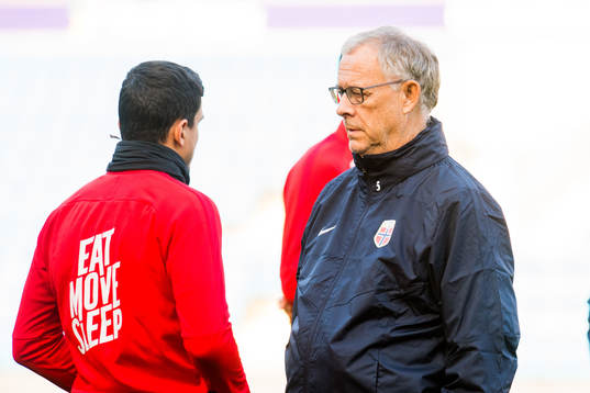 Lars Lagerbäck, head coach of Norway