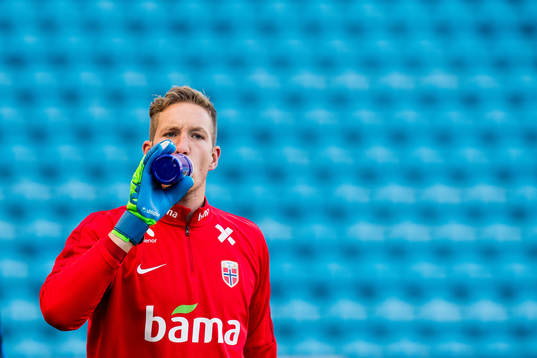 Goalkeeper Eirik Holmen Johansen of Norway