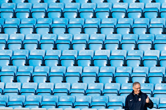 Lars Lagerbäck, head coach of Norway