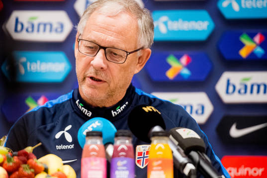 Lars Lagerbäck, head coach of Norway