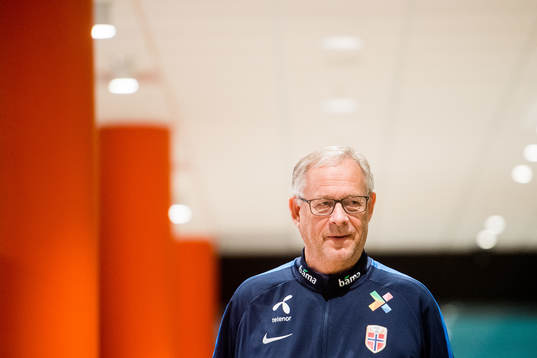 Lars Lagerbäck, head coach of Norway