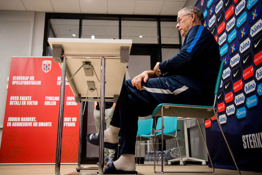 Lars Lagerbäck, head coach of Norway