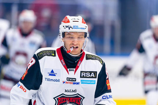 Malmö Redhawks Johan Olofsson deppar