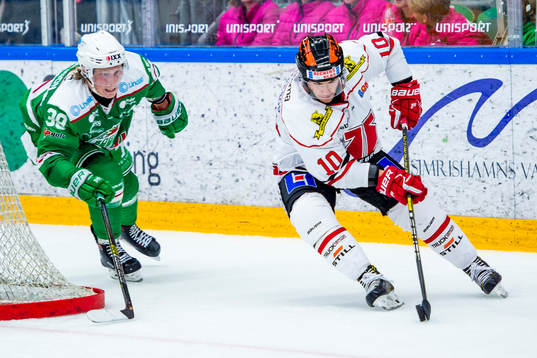 Rögles Erik Andersson och Örebros Shane Harper